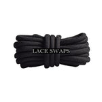 Black 350 Boost Rope Shoelaces
