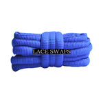 Blue Thick SB Dunk Oval Shoelaces