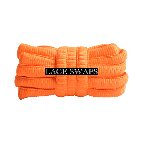Bright Orange Thick SB Dunk Oval Shoelaces