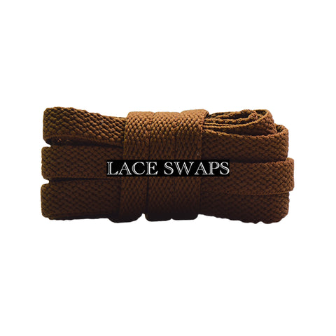 Brown Premium Flat Classic Shoelaces