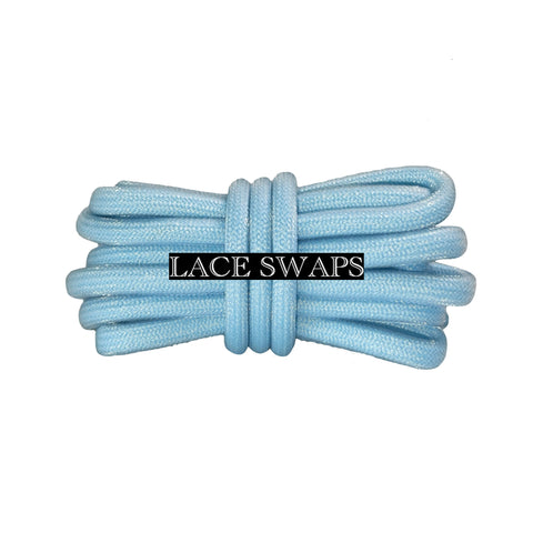 Carbon Ice Blue 350 Boost Rope Shoelaces