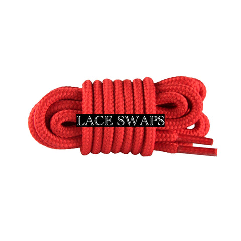 Classic Red Jordan 11 Thick Round Shoelaces