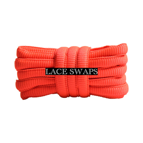 Coral Thick SB Dunk Oval Shoelaces