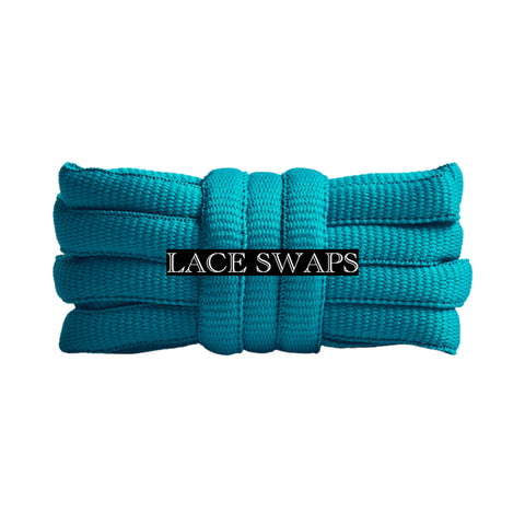 Dark Teal Thick SB Dunk Oval Shoelaces