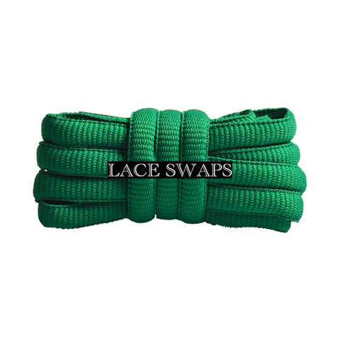 Deep Green Thick SB Dunk Oval Shoelaces