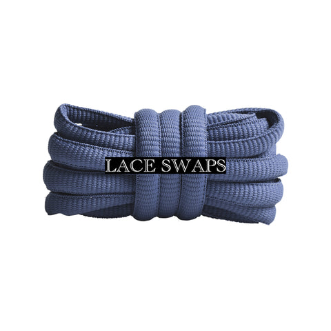 Faded Navy Thick SB Dunk Oval Shoelaces