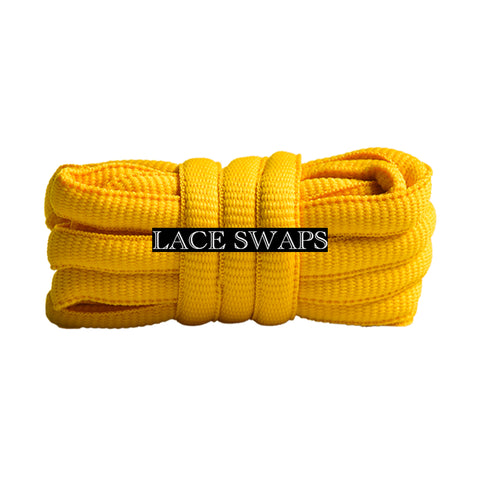 Golden Yellow Thick SB Dunk Oval Shoelaces