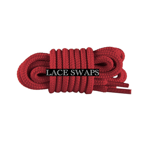 Gym Red Jordan 11 Thick Round Shoelaces