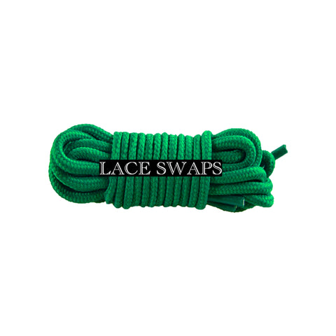 Holiday Green Thin Round Classic Shoelaces