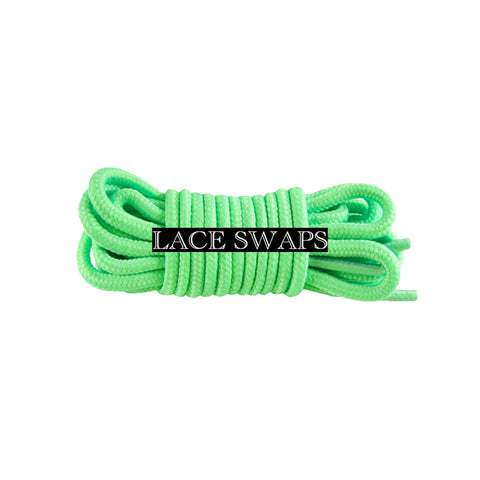 Key Lime Thin Round Classic Shoelaces