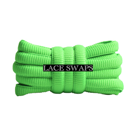 Light Green Thick SB Dunk Oval Shoelaces