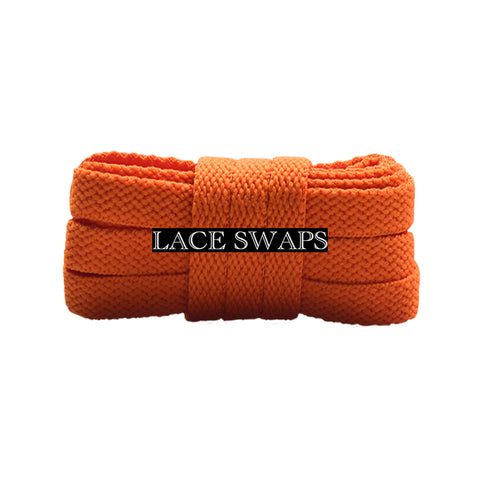 Orange Premium Flat Classic Shoelaces