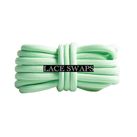 Pale Green 350 Boost Rope Shoelaces