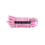Pink Eclipse Thin Round Classic Shoelaces