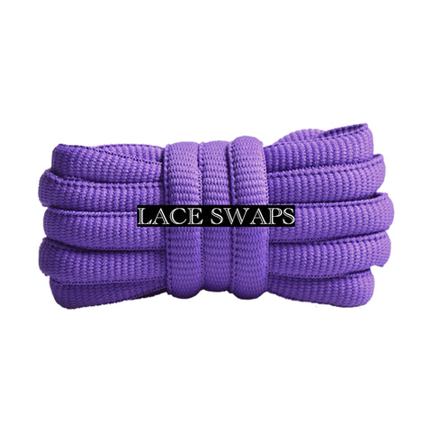 Purple Thick SB Dunk Oval Shoelaces
