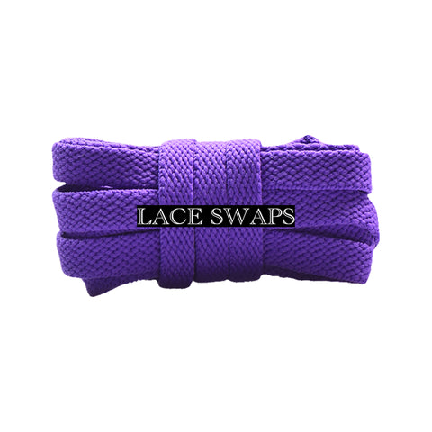 Purple Premium Flat Classic Shoelaces