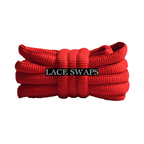 Red Thick SB Dunk Oval Shoelaces