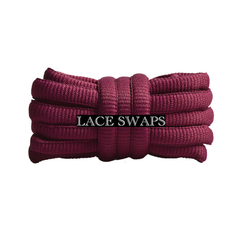 Royal Burgundy Thick SB Dunk Oval Shoelaces