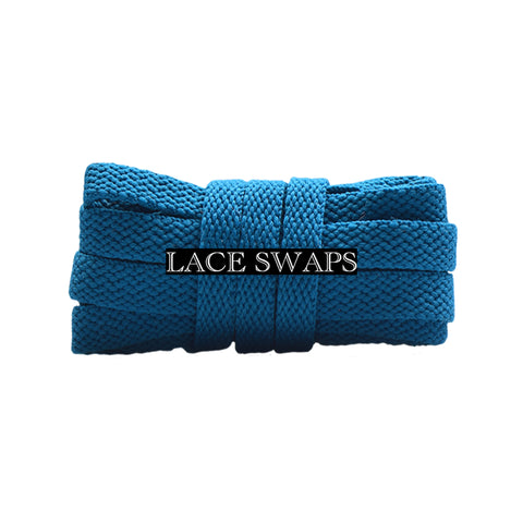 Teal Jade Premium Flat Classic Shoelaces