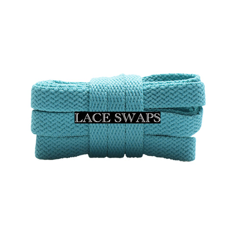 Turquoise Premium Flat Classic Shoelaces