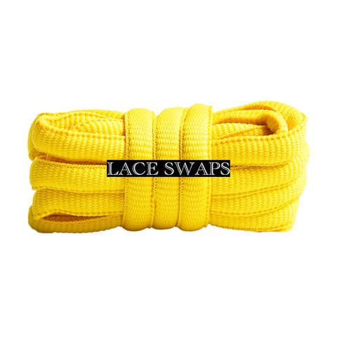 Yellow Canary Thick SB Dunk Oval Shoelaces