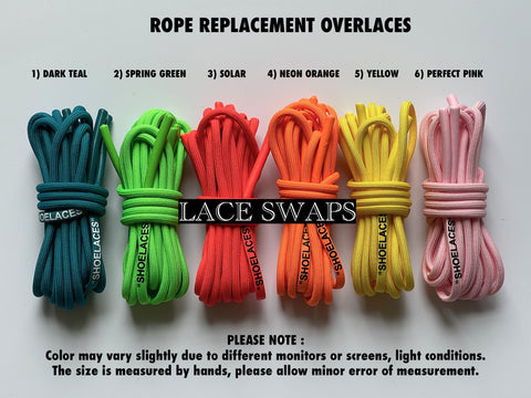 Rope "SHOELACES" Overlace Replacements