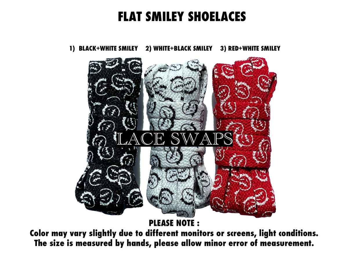 Flat Cactus Jack Smiley Shoelaces – www. Lace Swaps. com