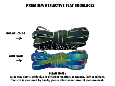 Flat Reflective Premium Shoelaces