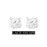 2 Pairs Of Bear Metal Lace tags