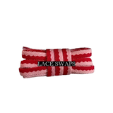 1 Pair Two Tone Colorful Classic Flat Shoelaces Now Available in 47 55 Inches Shoe laces