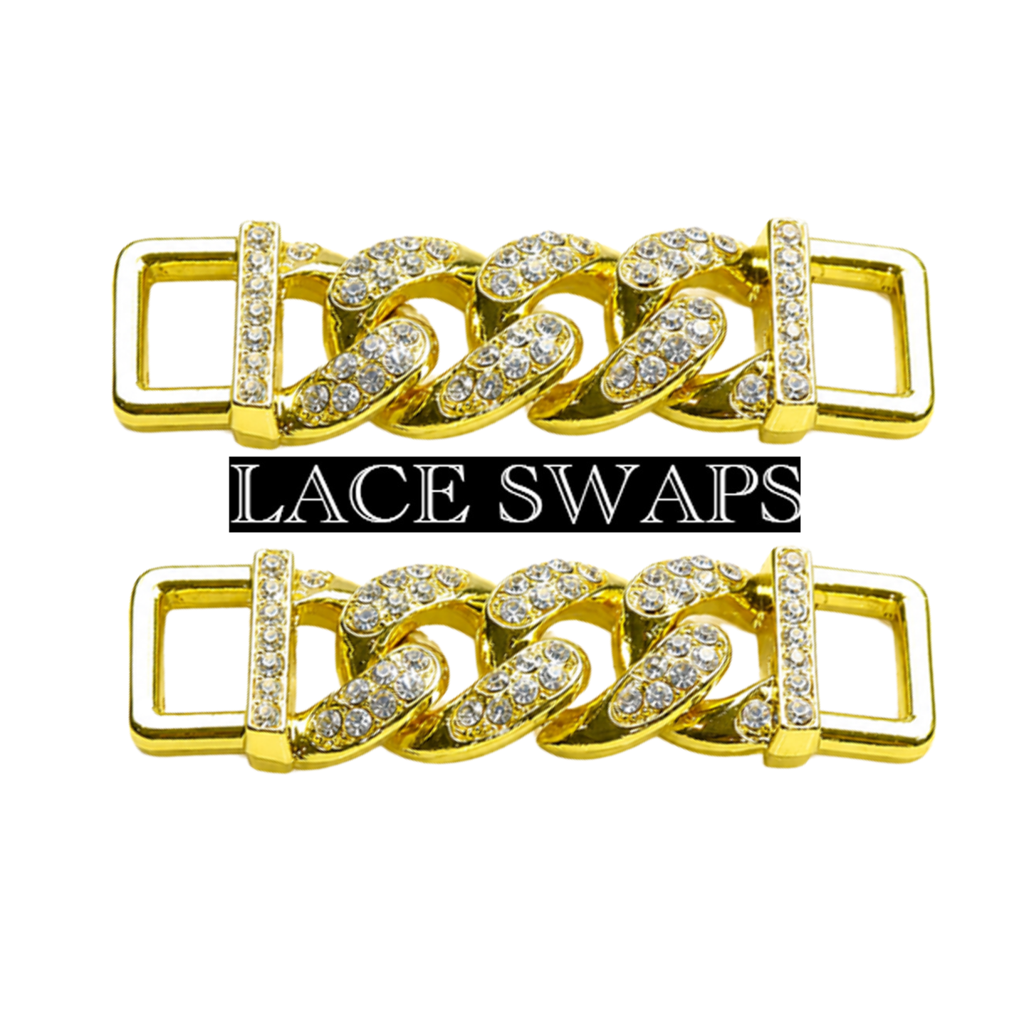 Cuban Diamond Chain Link  Lace Tags