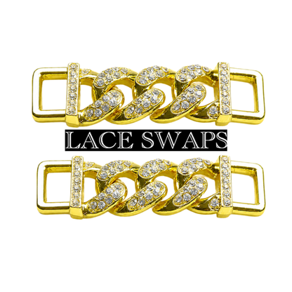 Cuban Diamond Chain Link  Lace Tags