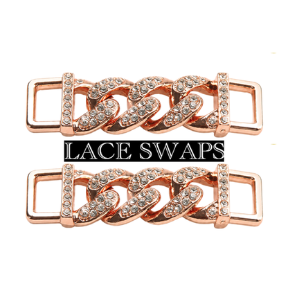 Cuban Diamond Chain Link  Lace Tags