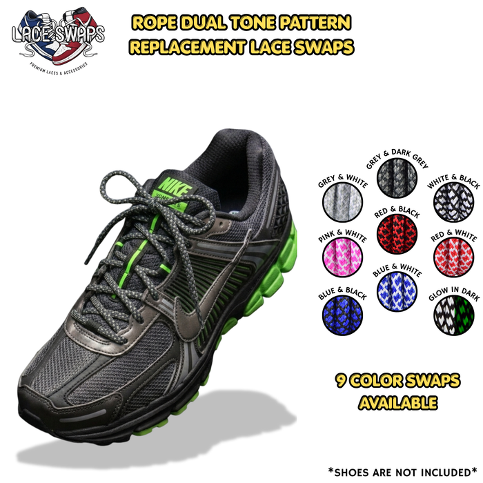 Two Tone Dual Pattern Classic Shoelaces