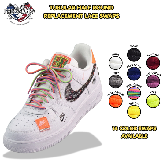 Tubular Half Round Shoelaces