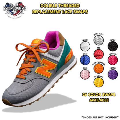 Flat Double Threaded Shoelaces