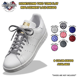 Honeycomb Two Tone Flat Shoelaces