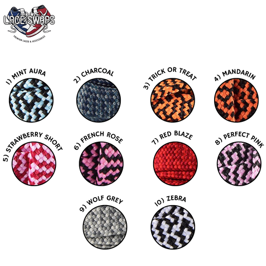 Flat Turing Pattern Two Tone Shoelaces