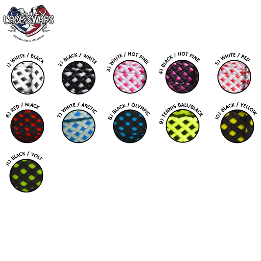 Dot Pattern Flat Shoelaces