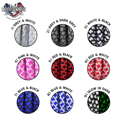 Two Tone Dual Pattern Classic Shoelaces