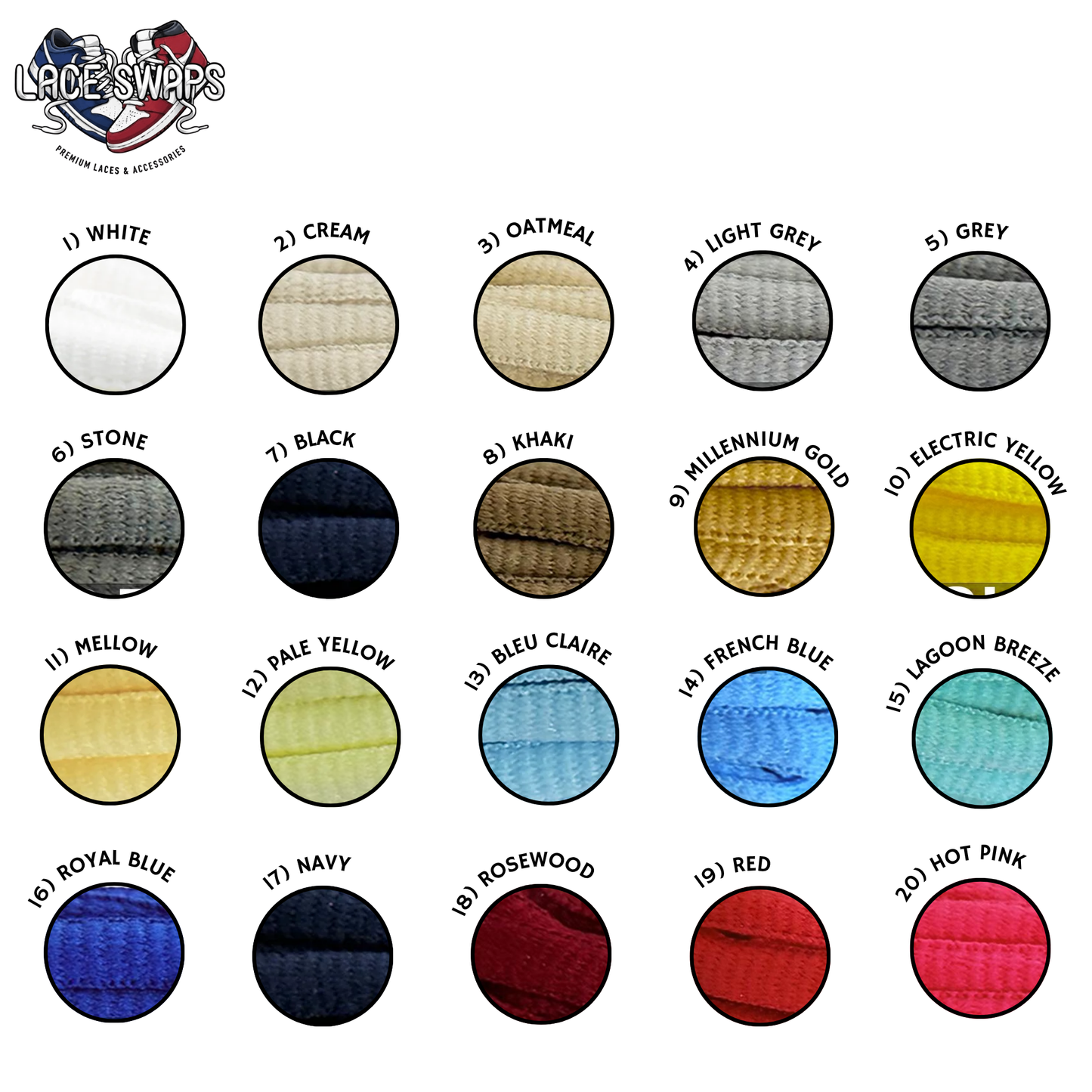 Slim Oval Shoelaces