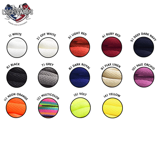 Tubular Half Round Shoelaces