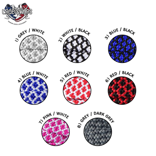 Honeycomb Two Tone Flat Shoelaces