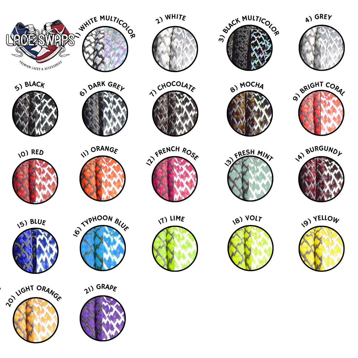 Rope Reflective Shoelaces