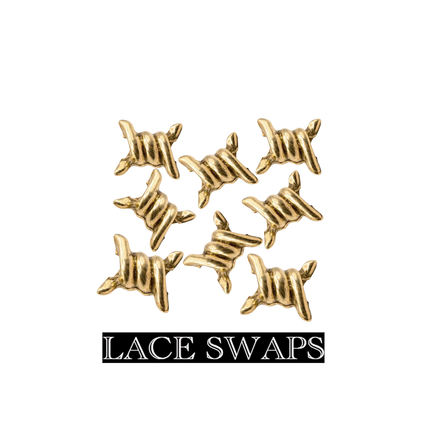Barbed Wire Lace Tags
