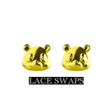 2 Pairs Of Bear Metal Lace tags