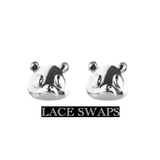 2 Pairs Of Bear Metal Lace tags