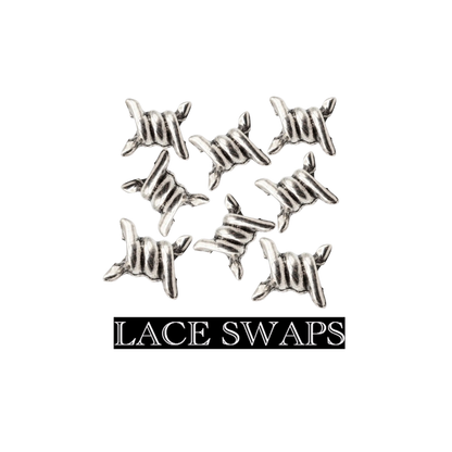 Barbed Wire Lace Tags