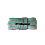 1 Pair Two Tone Colorful Classic Flat Shoelaces Now Available in 47 55 Inches Shoe laces