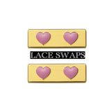 Chic Metal Shoelaces Lips, Diamond, Eyes , Pink Heart Available